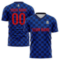 Custom Soccer Jerseys for Men Women Personalized Soccer Uniforms for Adult and Kid Light Blue-Navy enthsush