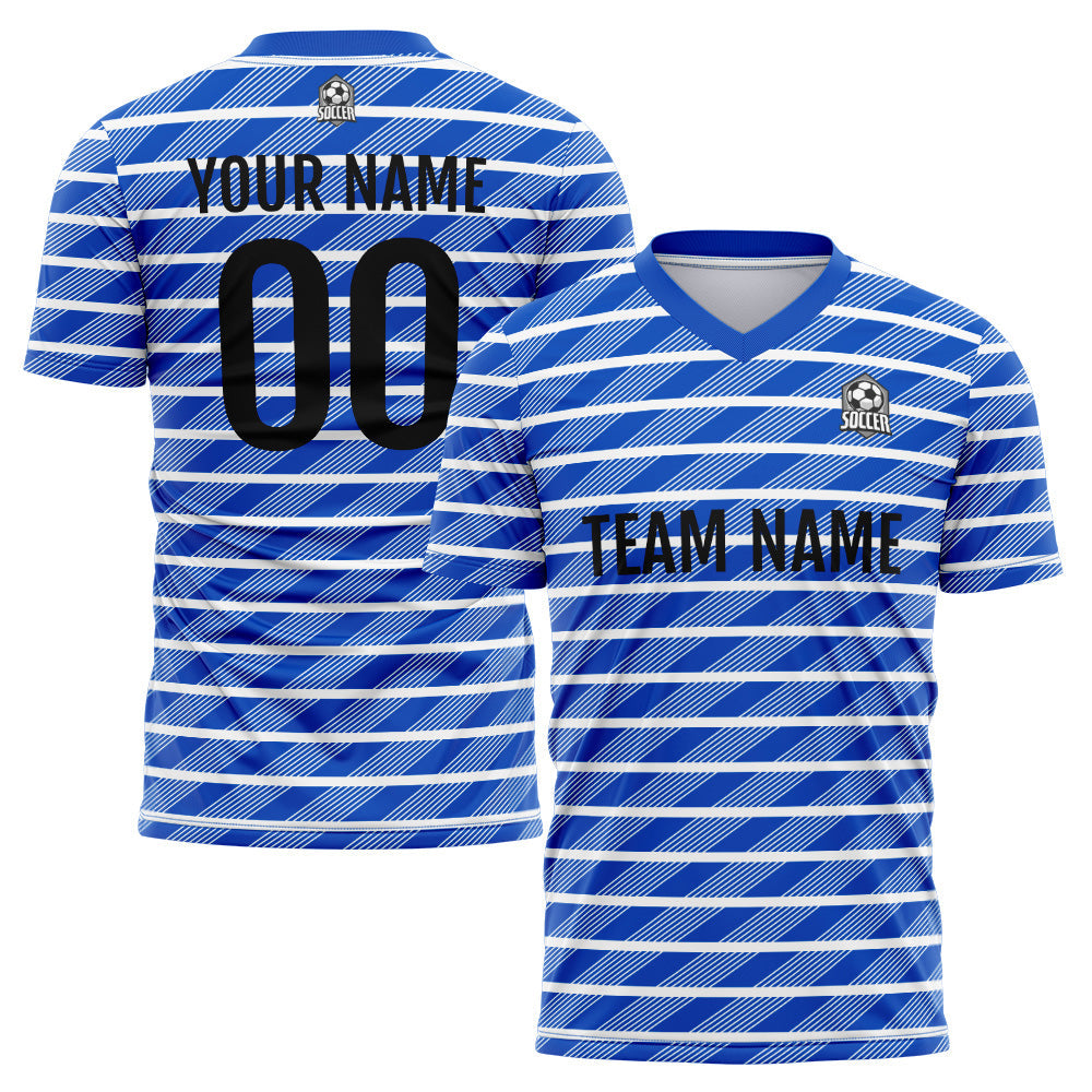 Custom Soccer Jerseys for Men Women Personalized Soccer Uniforms for Adult and Kid Blue enthsush