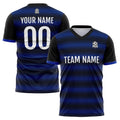 Custom Soccer Jerseys for Men Women Personalized Soccer Uniforms for Adult and Kid Black-Royal enthsush
