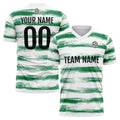 Custom Soccer Jerseys for Men Women Personalized Soccer Uniforms for Adult and Kid Green-White enthsush