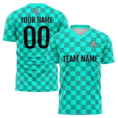 Custom Soccer Jerseys for Men Women Personalized Soccer Uniforms for Adult and Kid Light Green-White enthsush