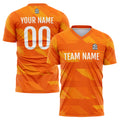 Custom Soccer Jerseys for Men Women Personalized Soccer Uniforms for Adult and Kid Orange enthsush