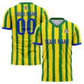 Custom Soccer Jerseys for Men Women Personalized Soccer Uniforms for Adult and Kid Green-Yellow enthsush