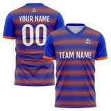 Custom Soccer Jerseys for Men Women Personalized Soccer Uniforms for Adult and Kid Royal-Orange