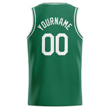 Custom Stitched Basketball Jersey for Men, Women And Kids Kelly Green-White