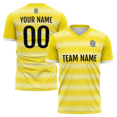 Custom Soccer Jerseys for Men Women Personalized Soccer Uniforms for Adult and Kid Yellow enthsush