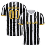 Custom Soccer Jerseys for Men Women Personalized Soccer Uniforms for Adult and Kid Black-White