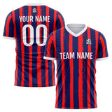 Custom Soccer Jerseys for Men Women Personalized Soccer Uniforms for Adult and Kid Light Red-Navy