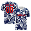 Custom Soccer Jerseys for Men Women Personalized Soccer Uniforms for Adult and Kid Light Navy-White enthsush