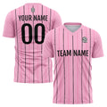 Custom Soccer Jerseys for Men Women Personalized Soccer Uniforms for Adult and Kid Pink enthsush