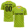 Custom Soccer Jerseys for Men Women Personalized Soccer Uniforms for Adult and Kid Yellow-Green enthsush