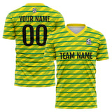Custom Soccer Jerseys for Men Women Personalized Soccer Uniforms for Adult and Kid Yellow-Green