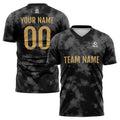 Custom Soccer Jerseys for Men Women Personalized Soccer Uniforms for Adult and Kid Gray-Black enthsush