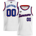 Custom Stitched Basketball Jersey for Men, Women  And Kids White-Royal-Red enthsush