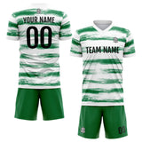 Custom Soccer Jerseys for Men Women Personalized Soccer Uniforms for Adult and Kid Green-White