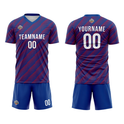 Custom Soccer Jerseys for Men Women Personalized Soccer Uniforms for Adult and Kid Royal-Red enthsush