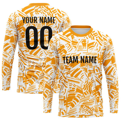 Custom Basketball Soccer Football Shooting Long T-Shirt for Adults and Kids Orange enthsush