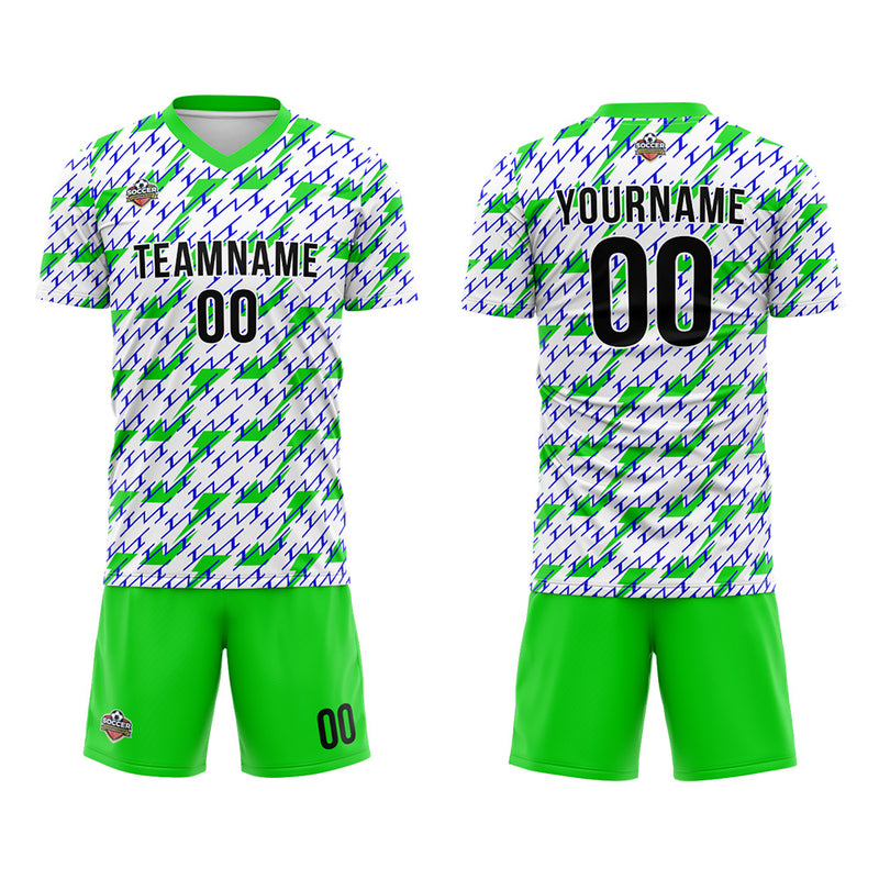 Custom Soccer Jerseys for Men Women Personalized Soccer Uniforms for Adult and Kid Neon Green