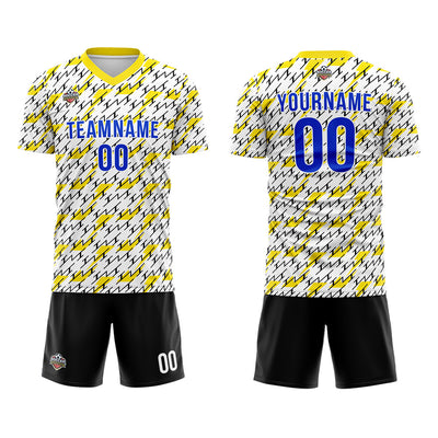 Custom Soccer Jerseys for Men Women Personalized Soccer Uniforms for Adult and Kid Yellow-Black enthsush