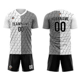 Custom Soccer Jerseys for Men Women Personalized Soccer Uniforms for Adult and Kid White-Gray