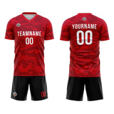 Custom Soccer Jerseys for Men Women Personalized Soccer Uniforms for Adult and Kid Red-Black