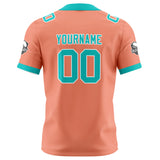 Custom Pink Cyan Football Jersey Personalized Football Shirts for Men Women  Printed Team Name Number Logo