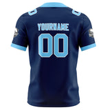 Custom Navy Blue Football Jersey Personalized Football Shirts for Men Women  Printed Team Name Number Logo