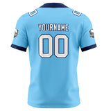 Custom Blue Navy Football Jersey Personalized Football Shirts for Men Women  Printed Team Name Number Logo