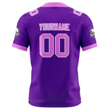 Custom Purple Pink Football Jersey Personalized Football Shirts for Men Women  Printed Team Name Number Logo