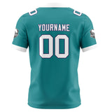 Custom Aqua White Football Jersey Personalized Football Shirts for Men Women  Printed Team Name Number Logo