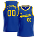 Custom Stitched Basketball Jersey for Men, Women And Kids Royal-Yellow-White enthsush