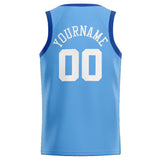 Custom Stitched Basketball Jersey for Men, Women And Kids Light Blue-Royal-White-Red