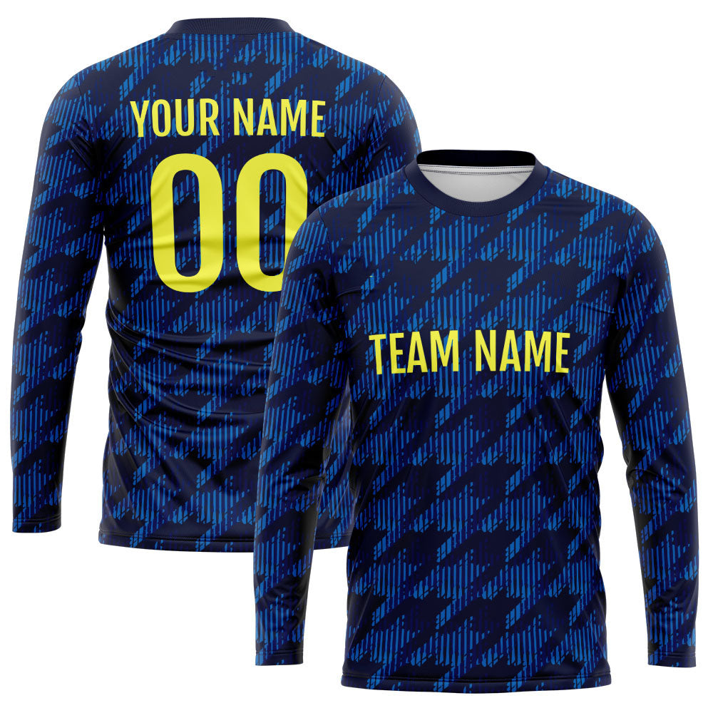 Custom Basketball Soccer Football Shooting Long T-Shirt for Adults and Kids Navy enthsush