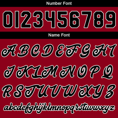 Custom Varsity Jacket Letterman jacket for Men, Women and Youth Red Black enthsush