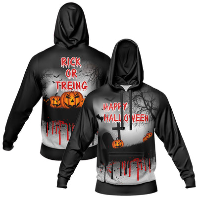 Custom Sweatshirt Hoodie Add Text and Design Personalized Halloween Hooded Sweatshirt enthsush