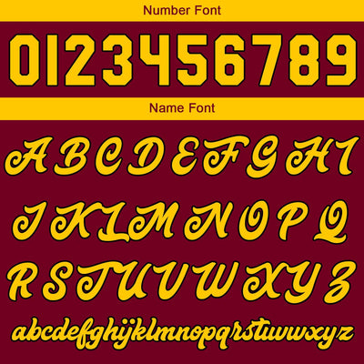 Custom Varsity Jacket Letterman jacket for Men, Women and Youth Crimson Yellow enthsush