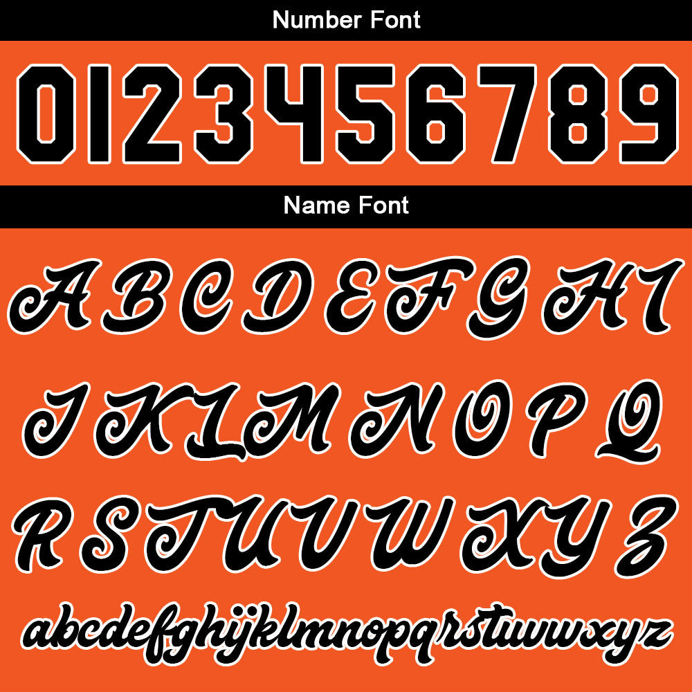 Custom Varsity Jacket Letterman jacket for Men, Women and Youth Black Orange enthsush