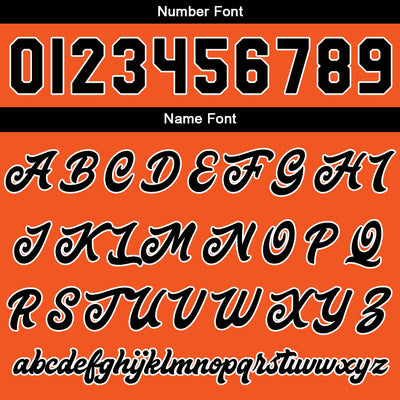 Custom Varsity Jacket Letterman jacket for Men, Women and Youth Black Orange enthsush