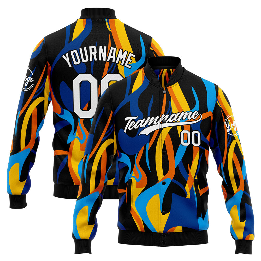 Personalized Custom Men's Jacket Customize Your Team Name, Logo, and Number enthsush
