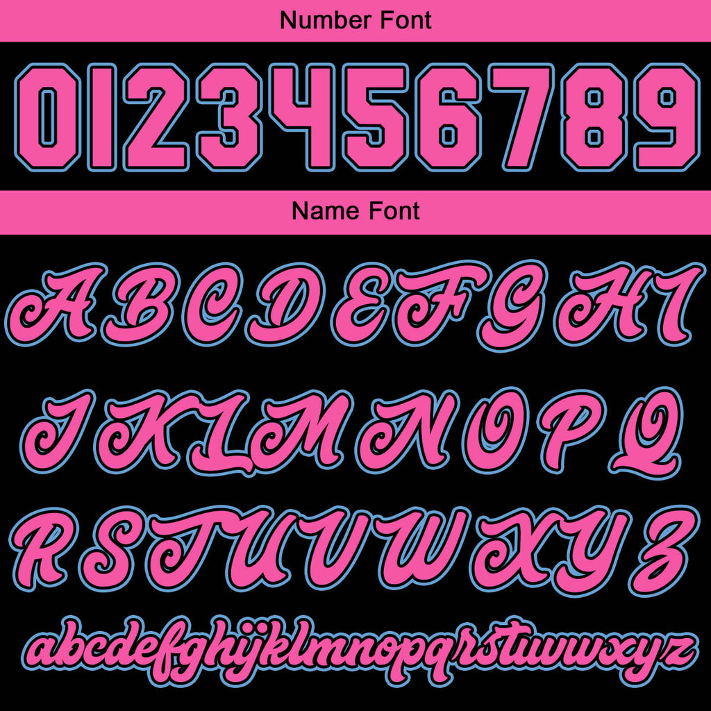 Custom Varsity Jacket Letterman jacket for Men, Women and Youth Black Light Blue Pink enthsush