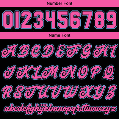 Custom Varsity Jacket Letterman jacket for Men, Women and Youth Black Light Blue Pink enthsush