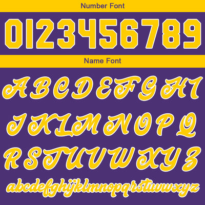 Custom Varsity Jacket Letterman jacket for Men, Women and Youth Purple Yellow enthsush