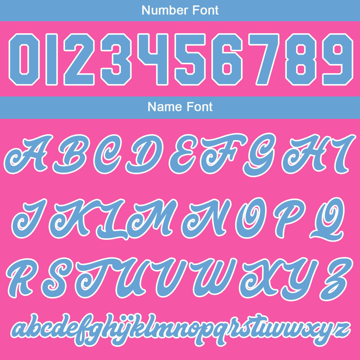 Custom Varsity Jacket Letterman jacket for Men, Women and Youth Pink Light Blue enthsush