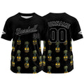 Custom Black Baseball Jersey Personalized Baseball Shirt for Men Women Kids Youth enthsush