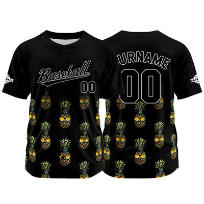 Custom Black Baseball Jersey Personalized Baseball Shirt for Men Women Kids Youth enthsush
