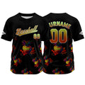 Custom Black Baseball Jersey Personalized Baseball Shirt for Men Women Kids Youth enthsush