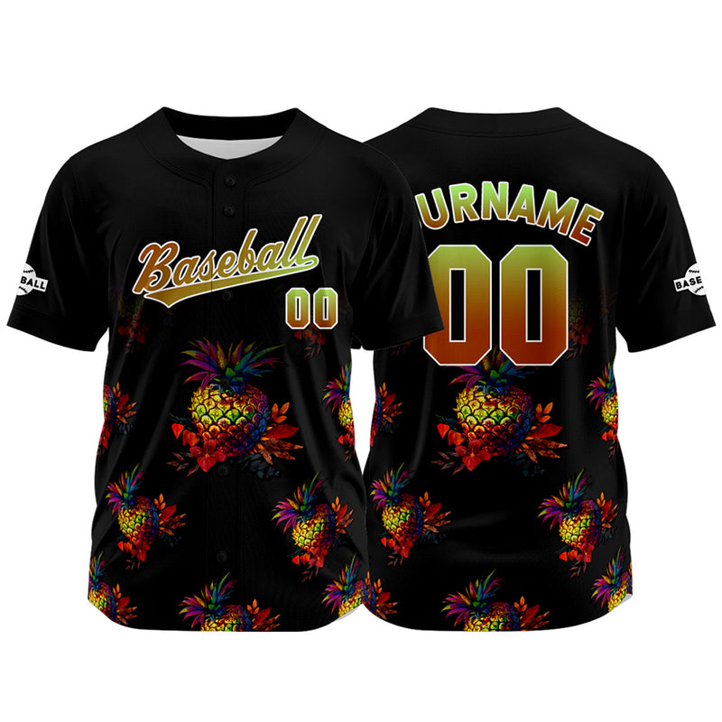 Custom Black Baseball Jersey Personalized Baseball Shirt for Men Women Kids Youth