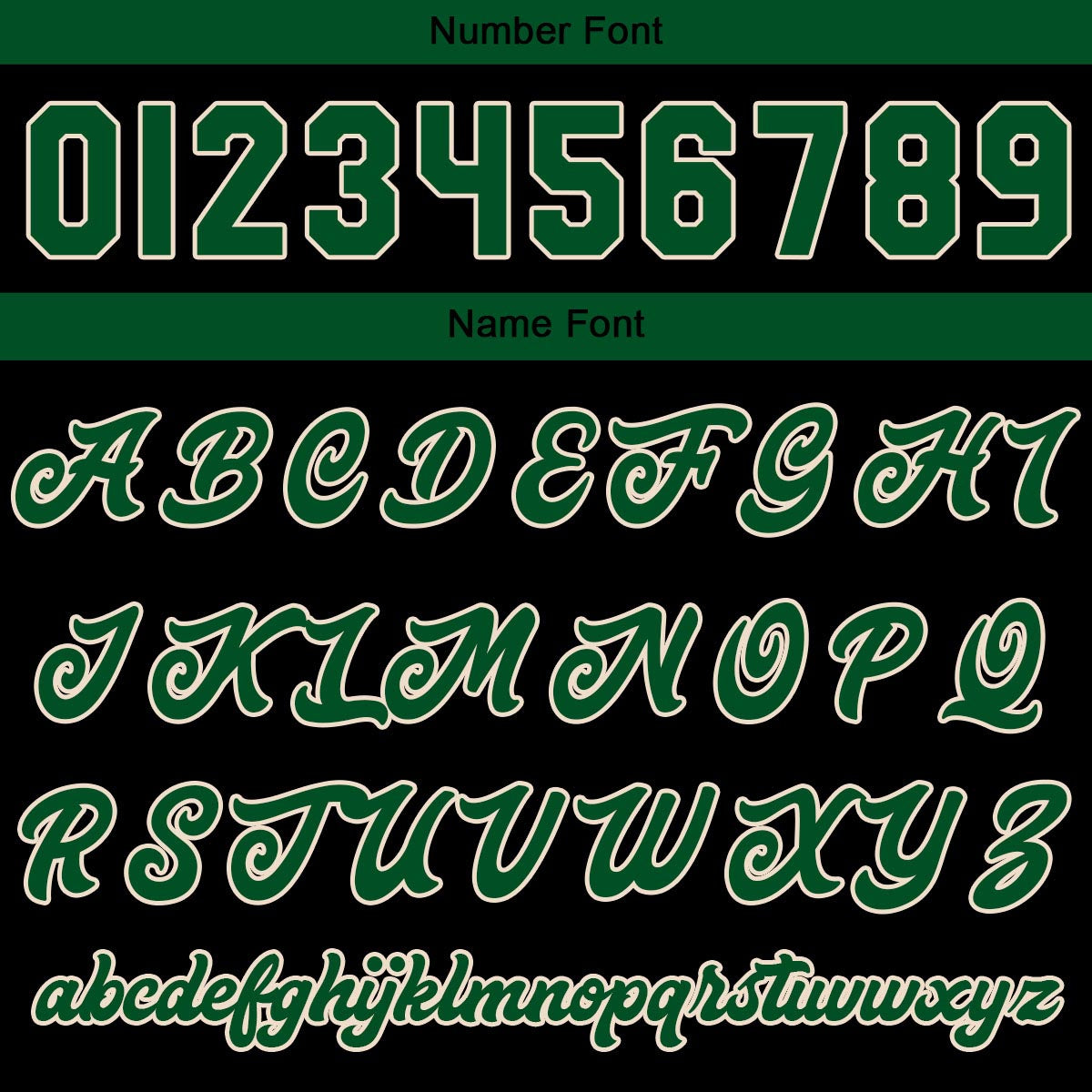 Custom Varsity Jacket Letterman jacket for Men, Women and Youth Dark Green Black Cream enthsush