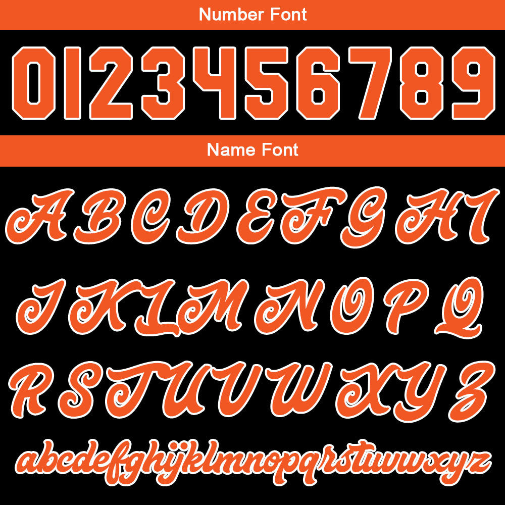 Custom Varsity Jacket Letterman jacket for Men, Women and Youth Black Orange enthsush