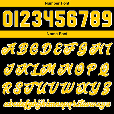 Custom Varsity Jacket Letterman jacket for Men, Women and Youth Black Yellow enthsush